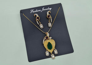 Kundan Pendant 11239 - KRISHNA'S SWETA JEWELLERY