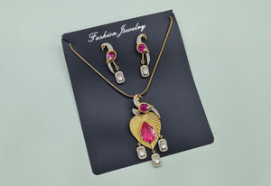 Kundan Pendant 11239 - KRISHNA'S SWETA JEWELLERY