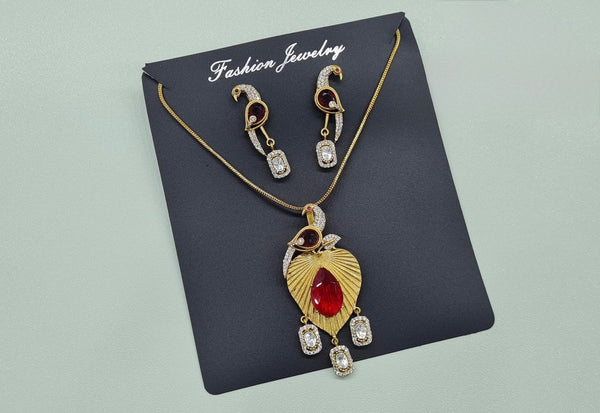 Kundan Pendant 11239 - KRISHNA'S SWETA JEWELLERY