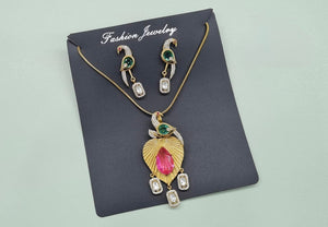Kundan Pendant 11239 - KRISHNA'S SWETA JEWELLERY