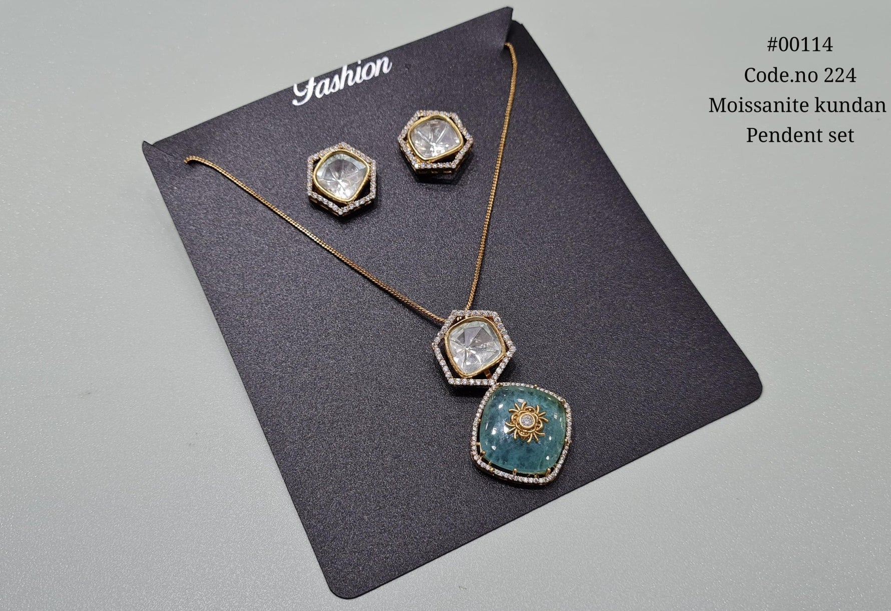 Kundan Pendant set 00114 - KRISHNA'S SWETA JEWELLERY