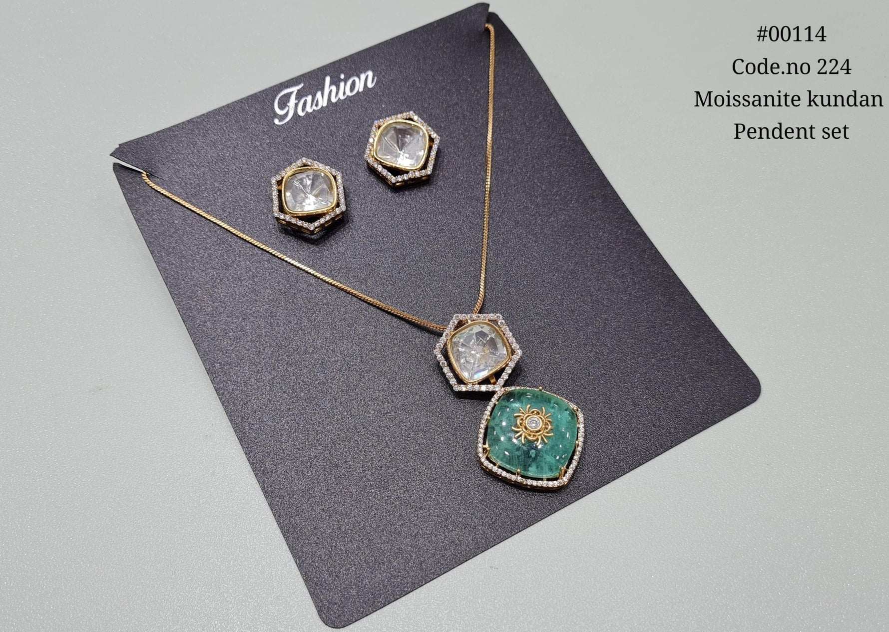 Kundan Pendant set 00114 - KRISHNA'S SWETA JEWELLERY