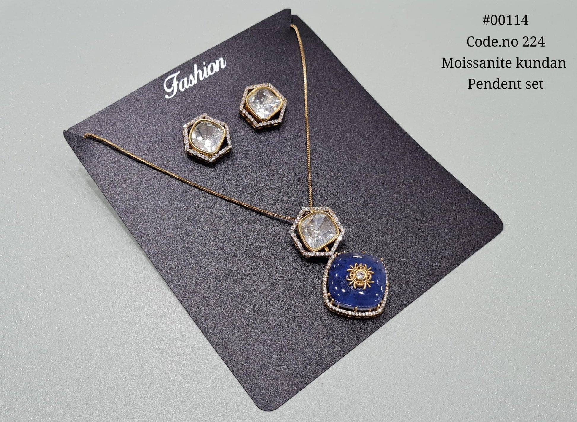 Kundan Pendant set 00114 - KRISHNA'S SWETA JEWELLERY