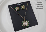 Kundan pendant set 00463 - KRISHNA'S SWETA JEWELLERY