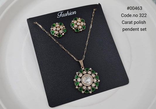 Kundan pendant set 00463 - KRISHNA'S SWETA JEWELLERY