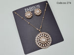 Kundan pendant set 00532 - KRISHNA'S SWETA JEWELLERY