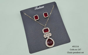 Kundan Pendant Set 01114 - KRISHNA'S SWETA JEWELLERY
