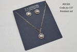 Kundan pendant set 01501 - KRISHNA'S SWETA JEWELLERY