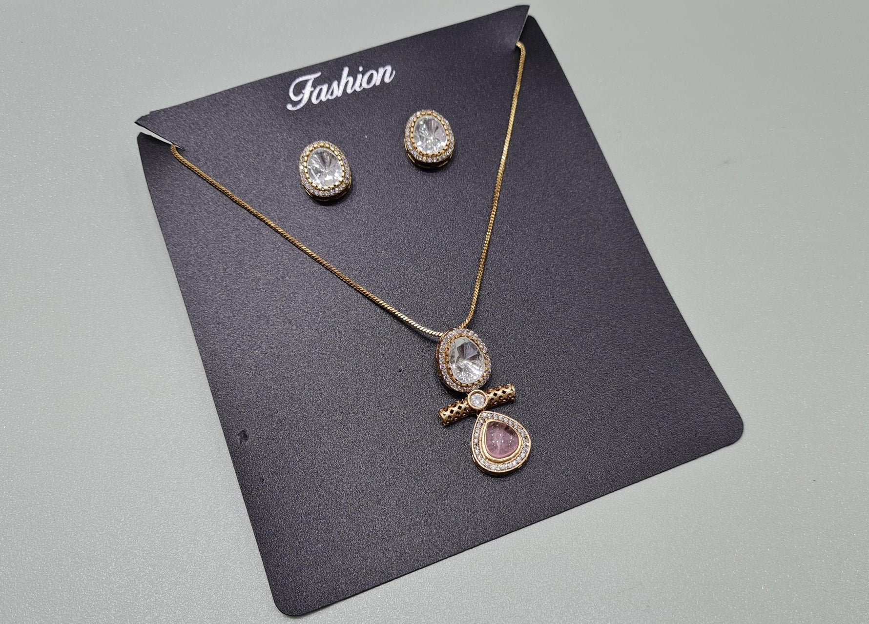 kundan pendant set 01778 - KRISHNA'S SWETA JEWELLERY