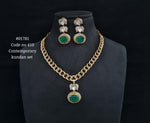 Kundan pendant set 01781 - KRISHNA'S SWETA JEWELLERY