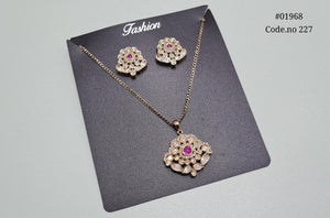 Kundan Pendant set 01968 - KRISHNA'S SWETA JEWELLERY