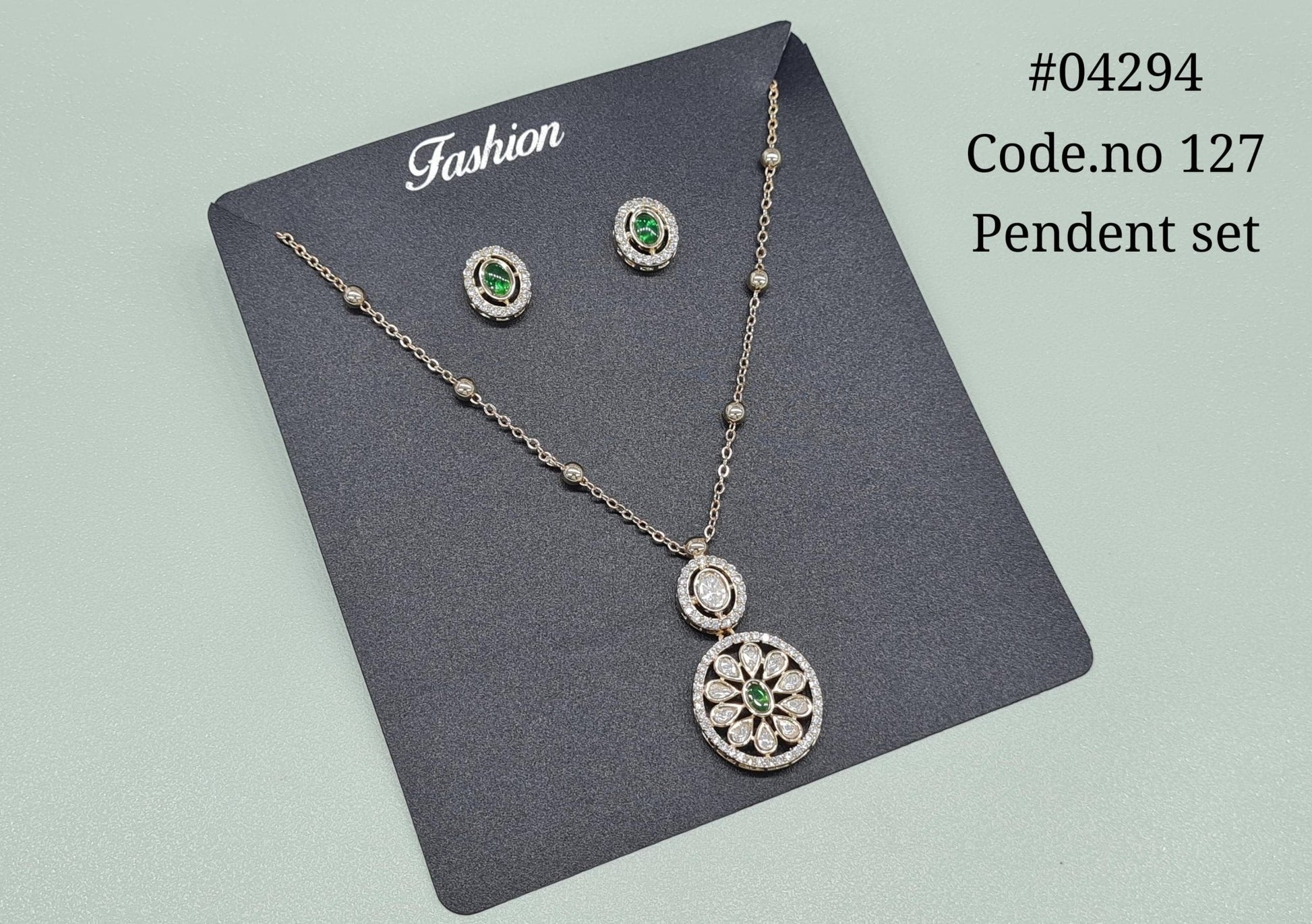 Kundan Pendant set 04294 - KRISHNA'S SWETA JEWELLERY