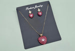 Kundan Strawberry Pendant 07913 - KRISHNA'S SWETA JEWELLERY