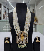 Kundan Temple Pendant 03820 - KRISHNA'S SWETA JEWELLERY