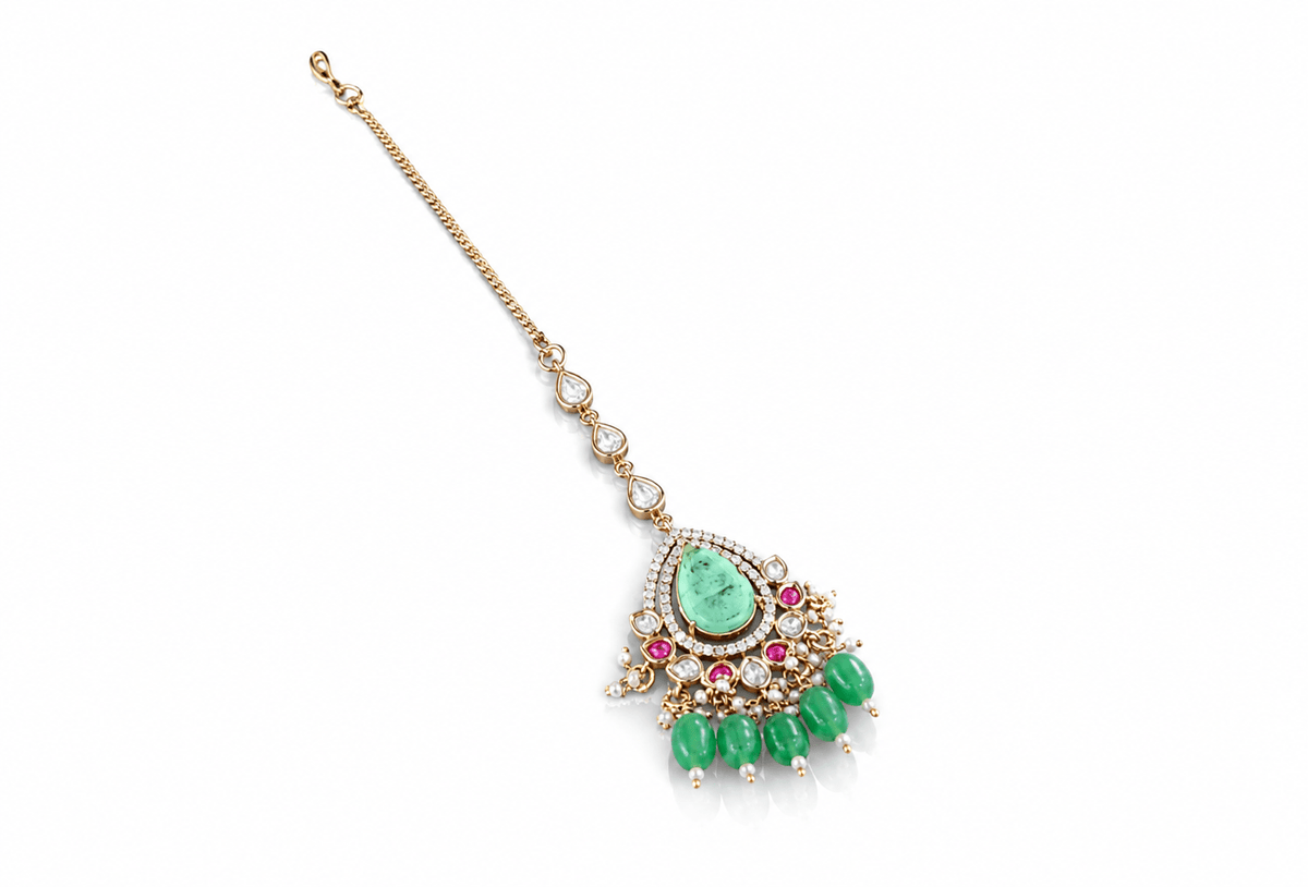 Kundan Tikka 07931 - KRISHNA'S SWETA JEWELLERY