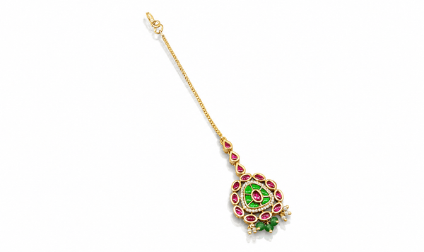 Kundan Tikka 09490 - KRISHNA'S SWETA JEWELLERY