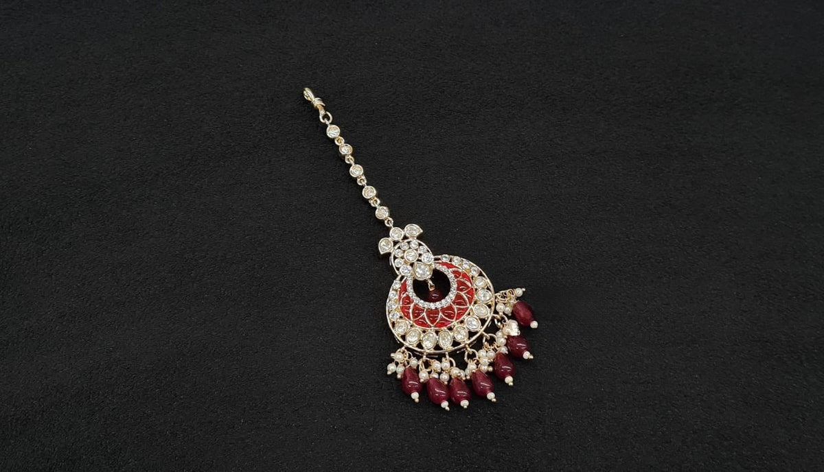 Kundan Tikka 10980 - KRISHNA'S SWETA JEWELLERY