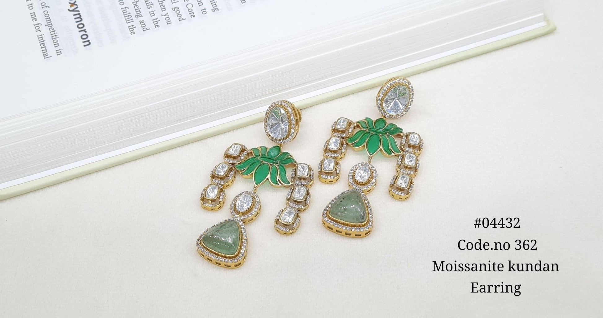 Lotus Earring 04432 - KRISHNA'S SWETA JEWELLERY