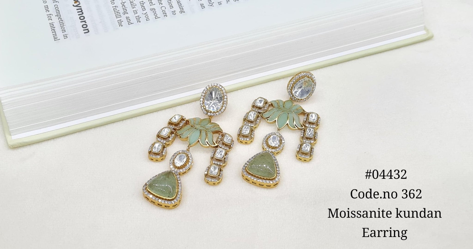 Lotus Earring 04432 - KRISHNA'S SWETA JEWELLERY