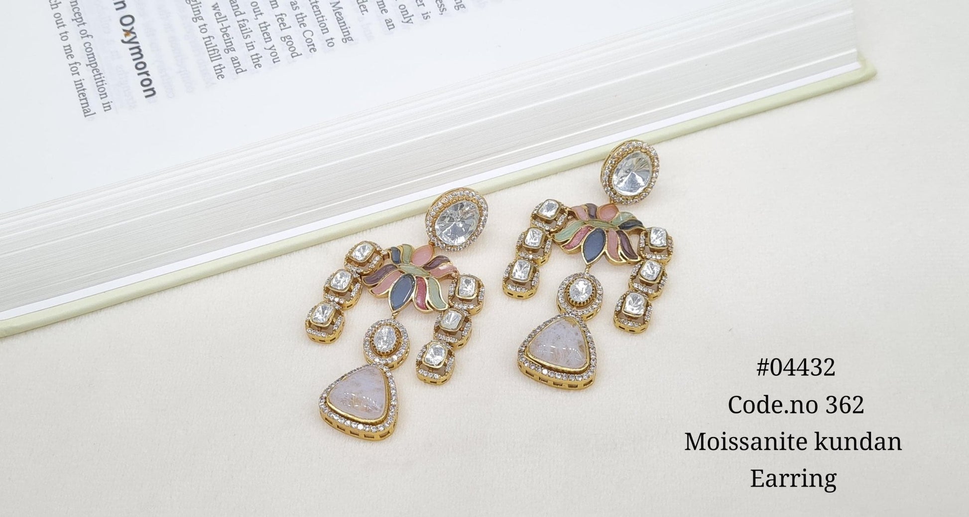 Lotus Earring 04432 - KRISHNA'S SWETA JEWELLERY