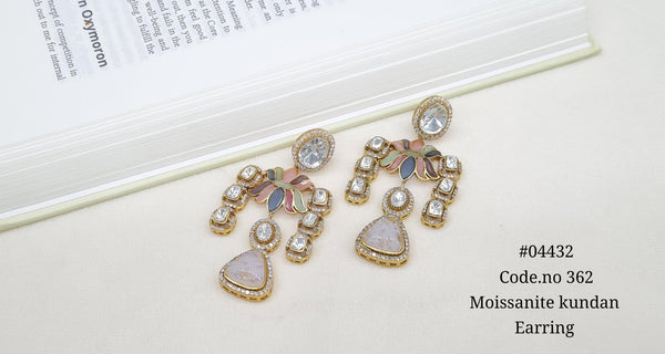 Lotus Earring 04432 - KRISHNA'S SWETA JEWELLERY