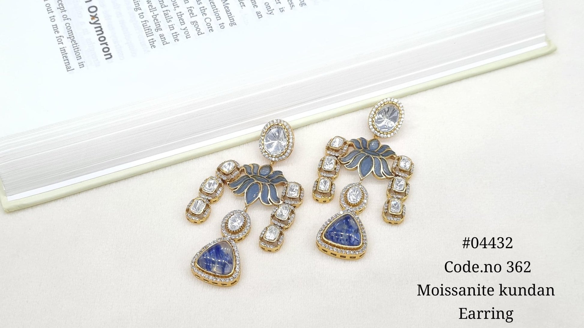 Lotus Earring 04432 - KRISHNA'S SWETA JEWELLERY