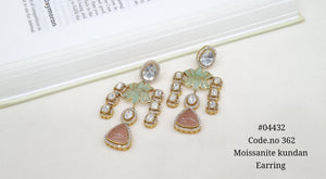 Lotus Earring 04432 - KRISHNA'S SWETA JEWELLERY