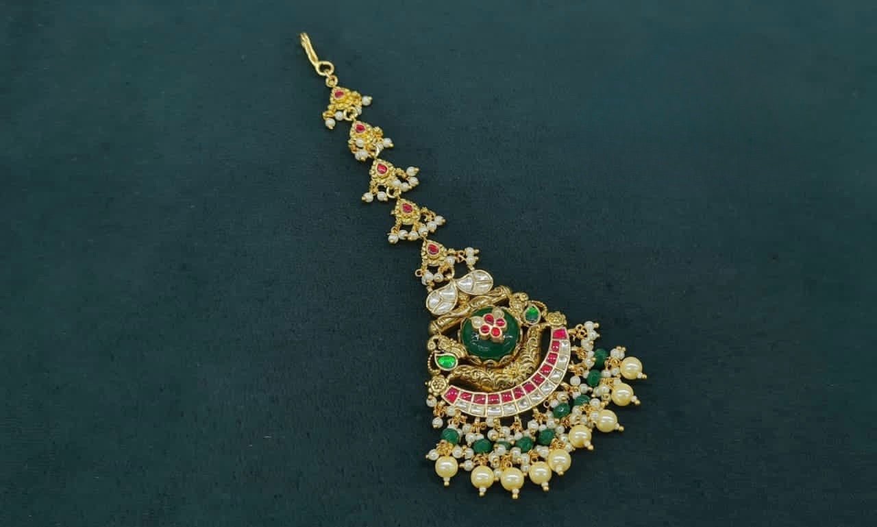 Maang Tika 06822 - KRISHNA'S SWETA JEWELLERY