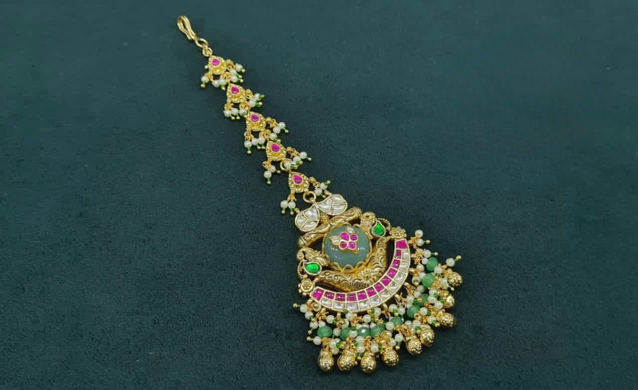 Maang Tika 06822 - KRISHNA'S SWETA JEWELLERY
