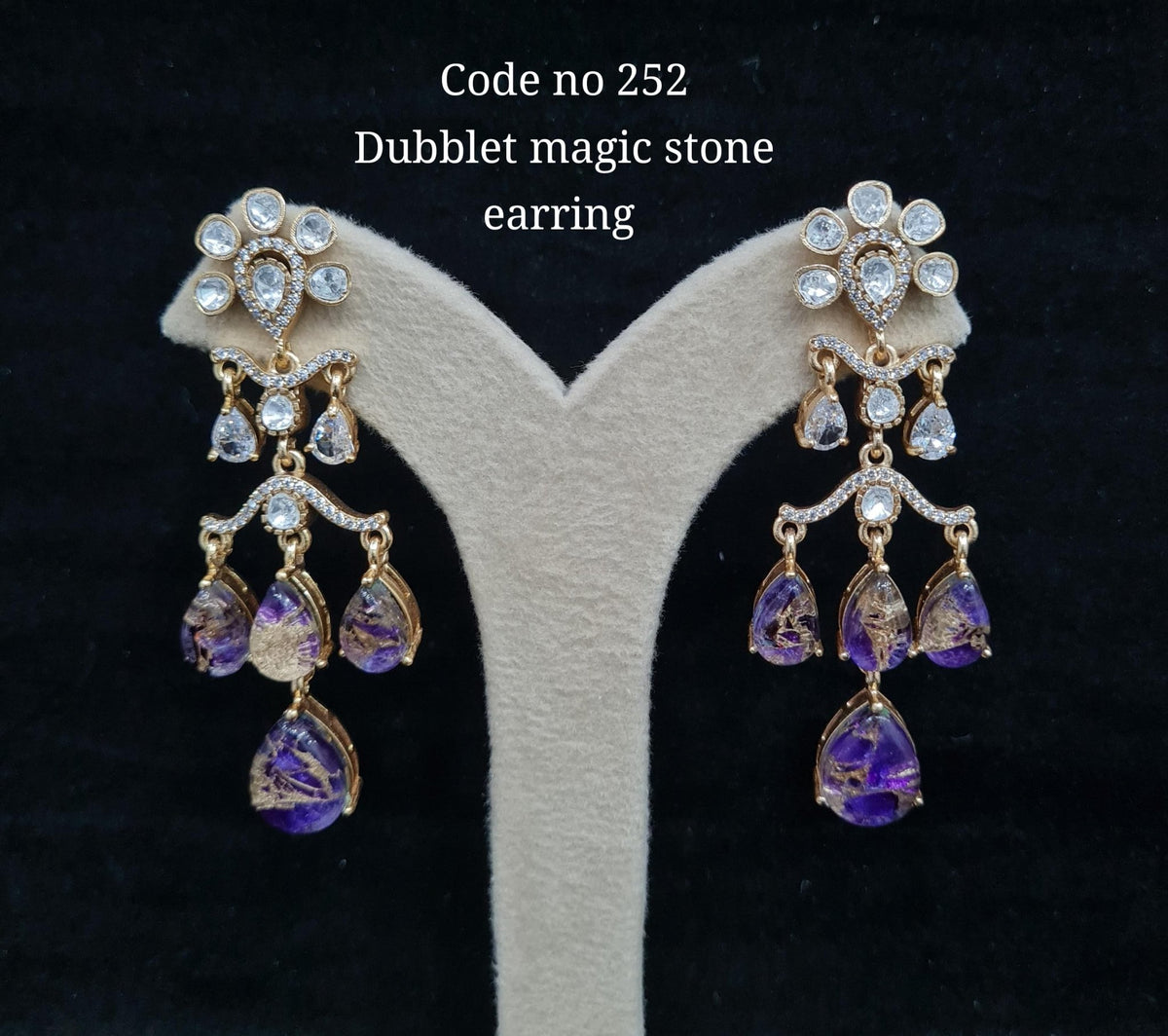 Magic Earring 01280 - KRISHNA'S SWETA JEWELLERY