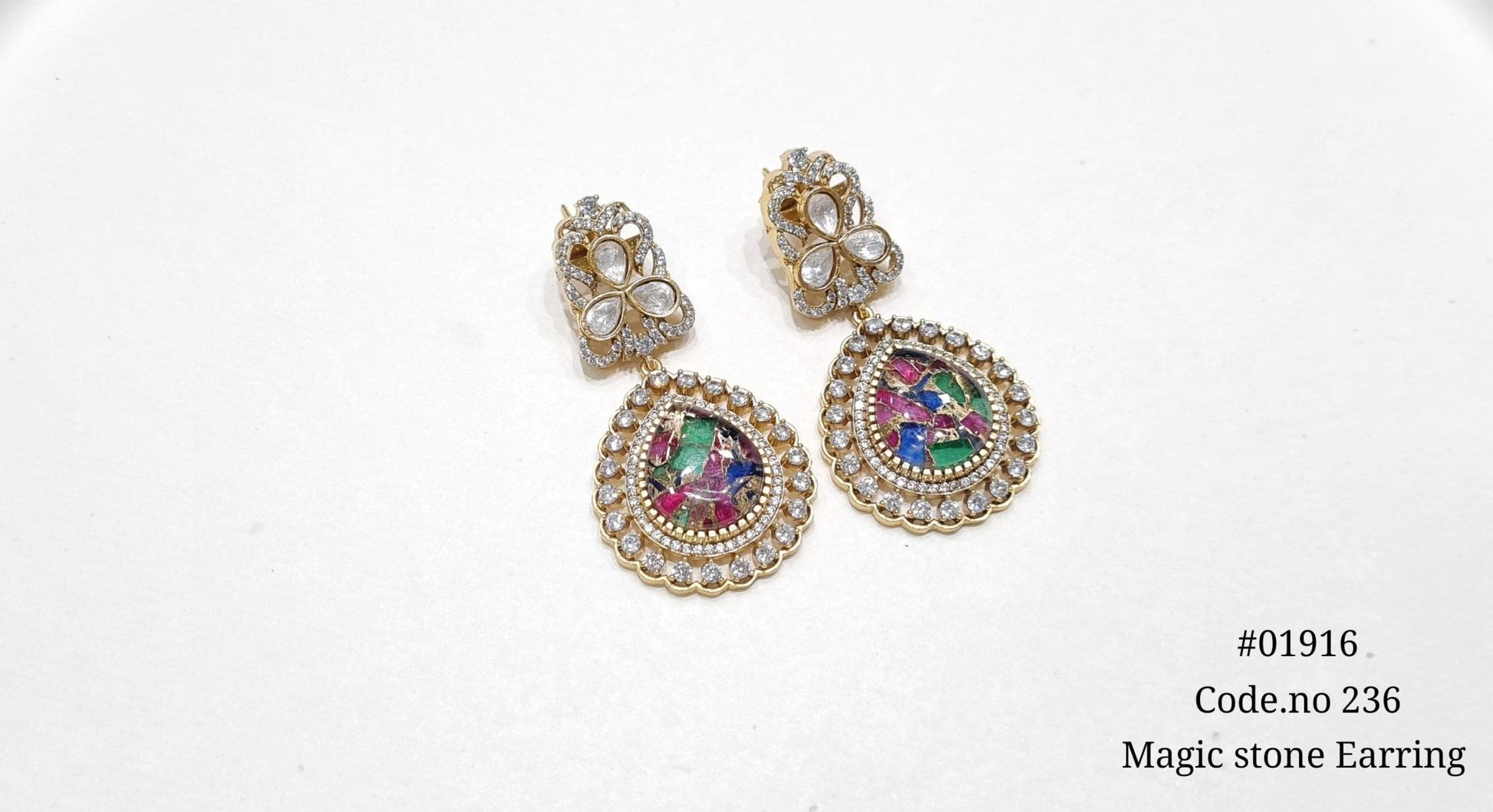 Magic earrings 01916 - KRISHNA'S SWETA JEWELLERY