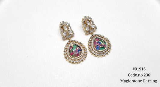 Magic earrings 01916 - KRISHNA'S SWETA JEWELLERY