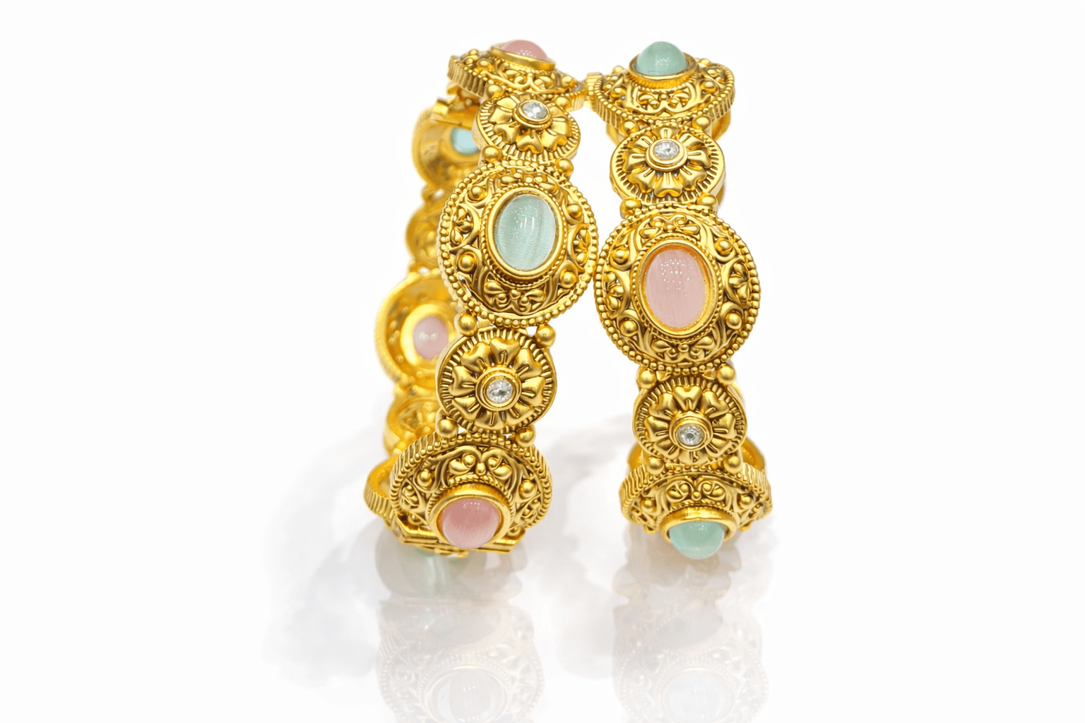 Matte bangles 01337 - KRISHNA'S SWETA JEWELLERY