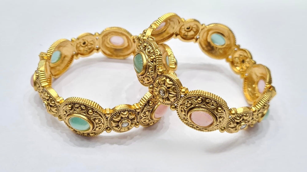 Matte bangles 01337 - KRISHNA'S SWETA JEWELLERY