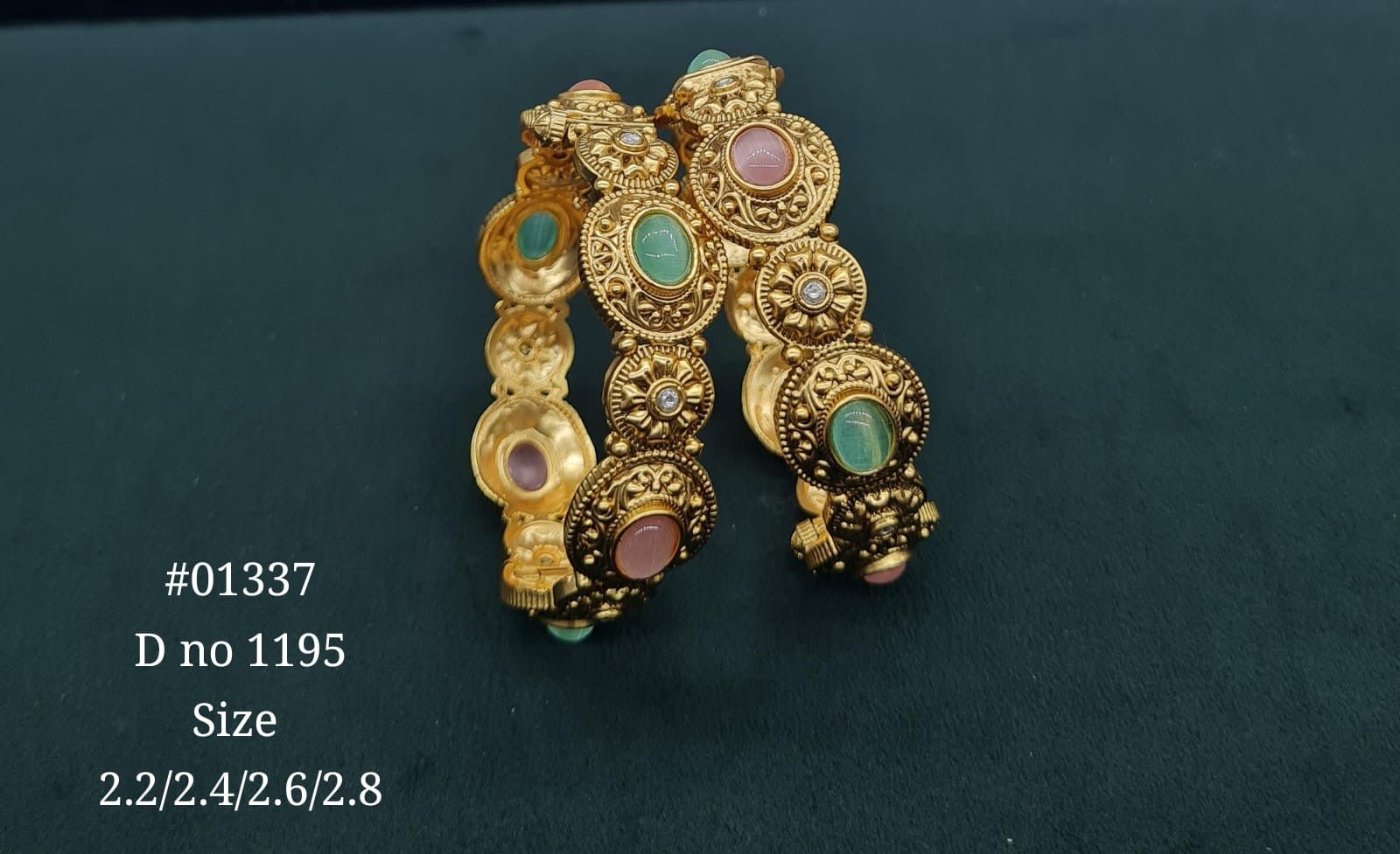 Matte bangles 01337 - KRISHNA'S SWETA JEWELLERY