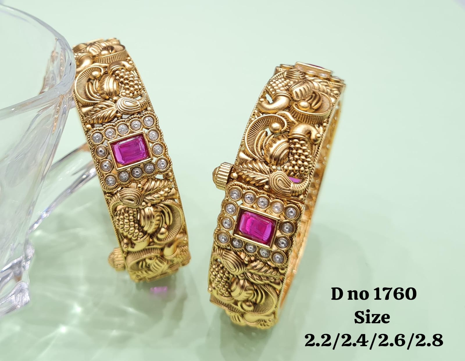 Matte Bangles 01342 - KRISHNA'S SWETA JEWELLERY