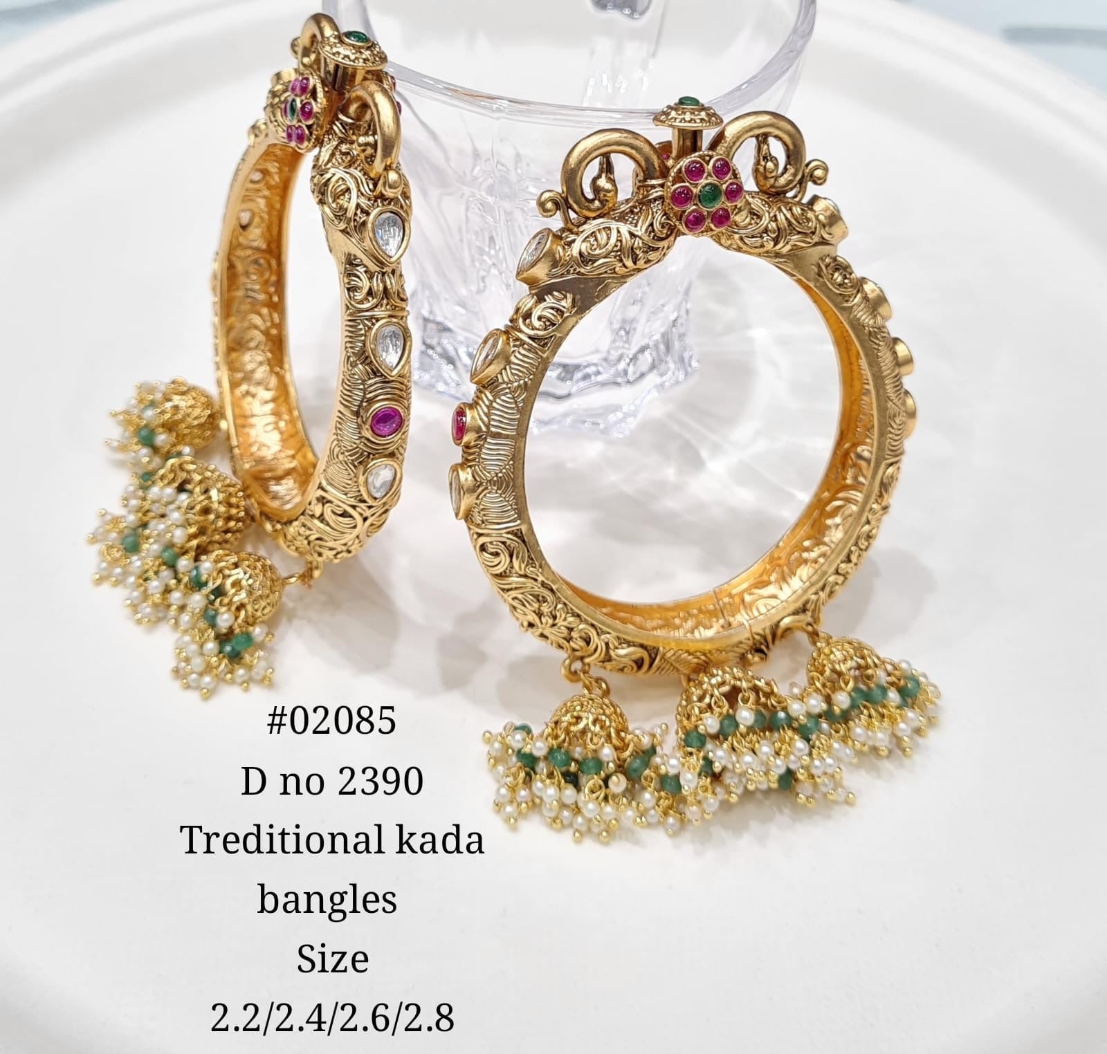 Matte Bangles 02085 - KRISHNA'S SWETA JEWELLERY