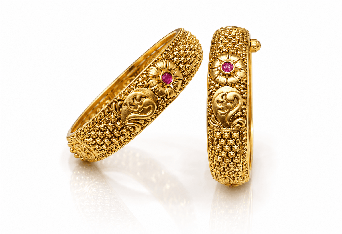 Matte Bangles 02094 - KRISHNA'S SWETA JEWELLERY
