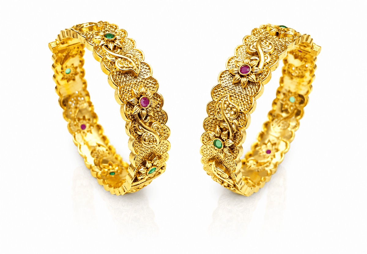 Matte Bangles 02294 - KRISHNA'S SWETA JEWELLERY