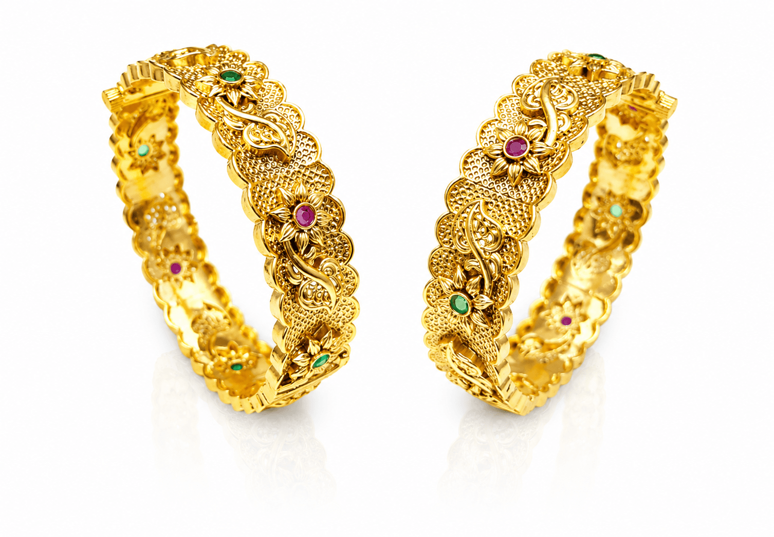 Matte Bangles 02294 - KRISHNA'S SWETA JEWELLERY