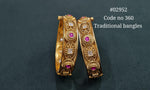 Matte bangles 02952 - KRISHNA'S SWETA JEWELLERY