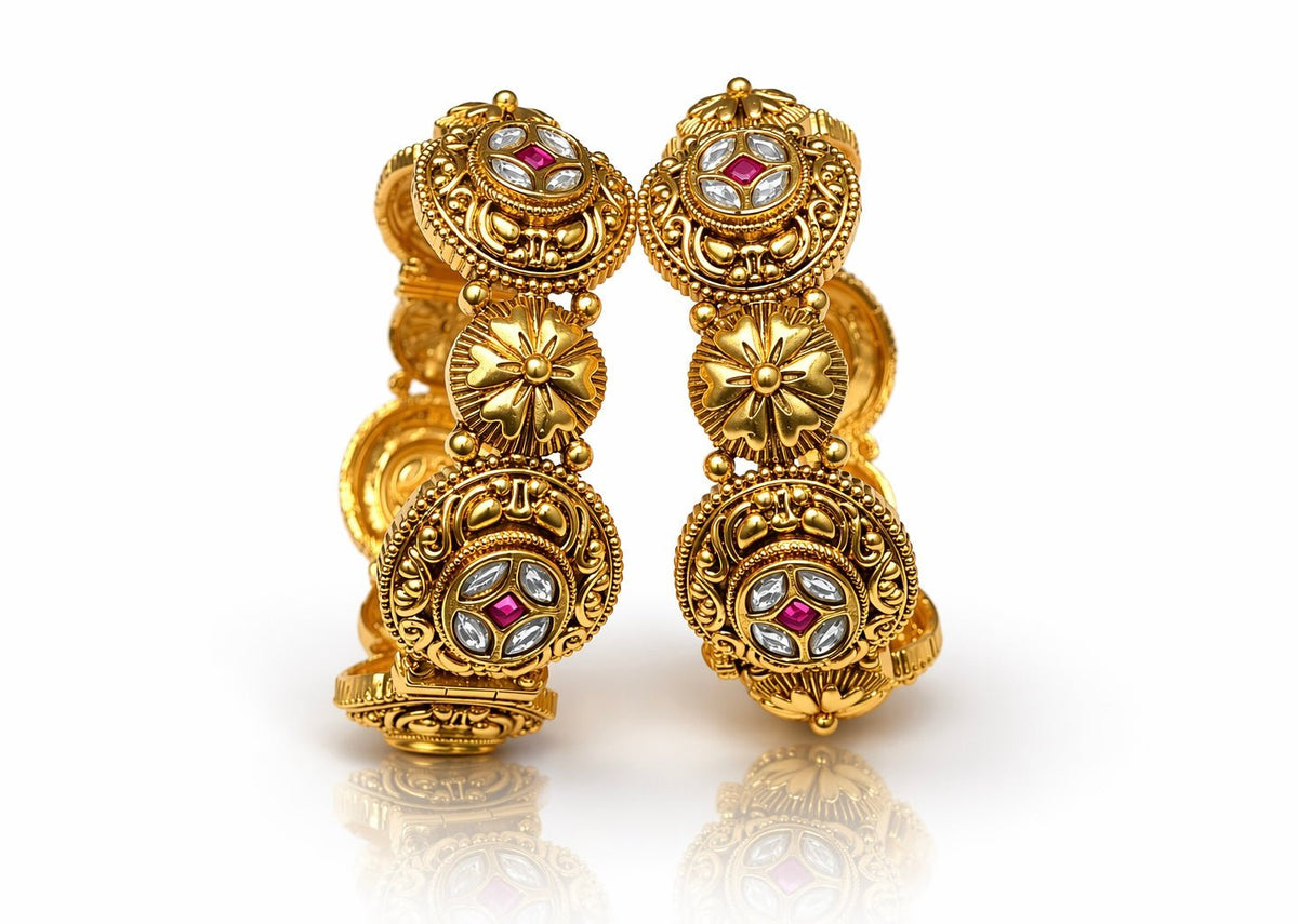 Matte Bangles 03368 - KRISHNA'S SWETA JEWELLERY