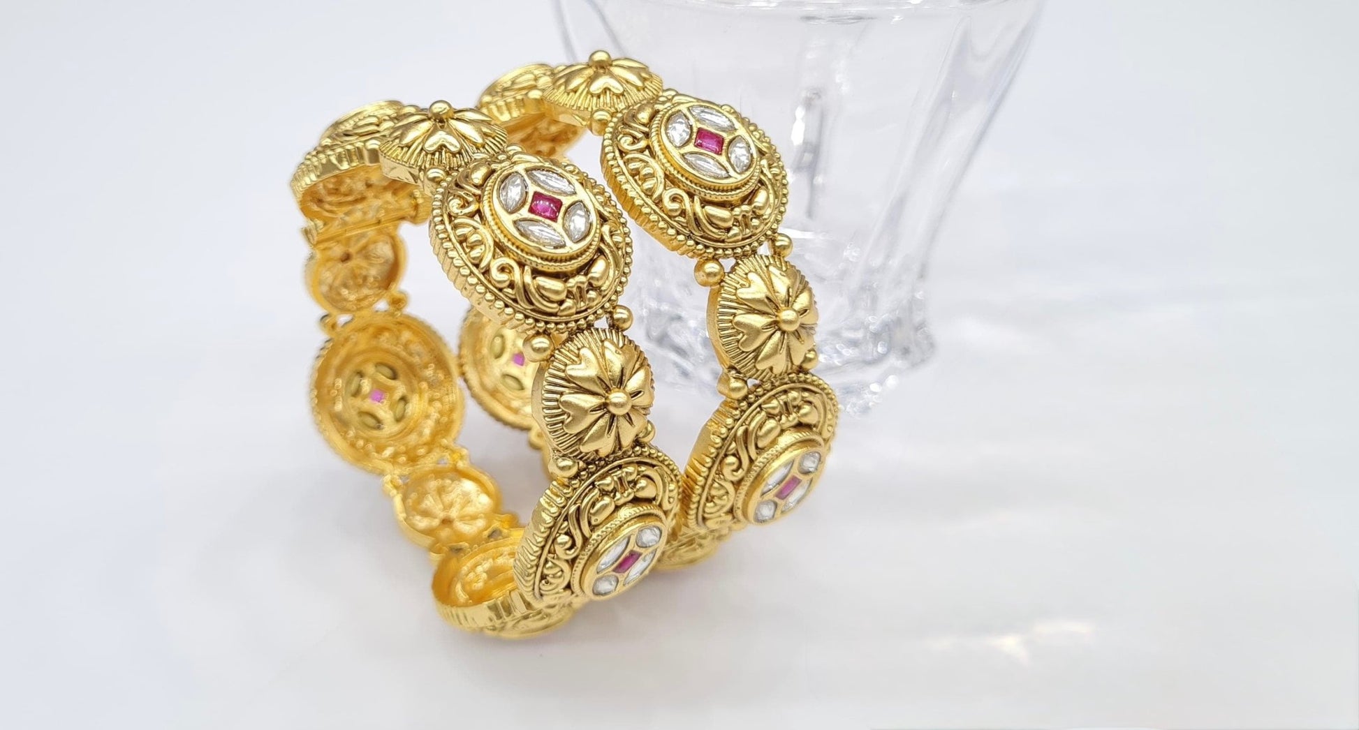 Matte Bangles 03368 - KRISHNA'S SWETA JEWELLERY