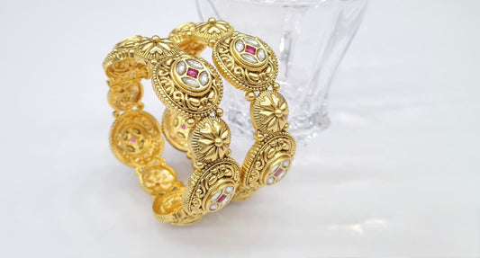 Matte Bangles 03368 - KRISHNA'S SWETA JEWELLERY