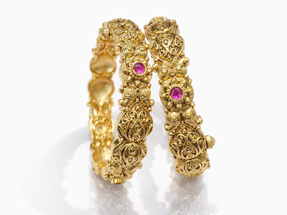 Matte Bangles 04599 - KRISHNA'S SWETA JEWELLERY