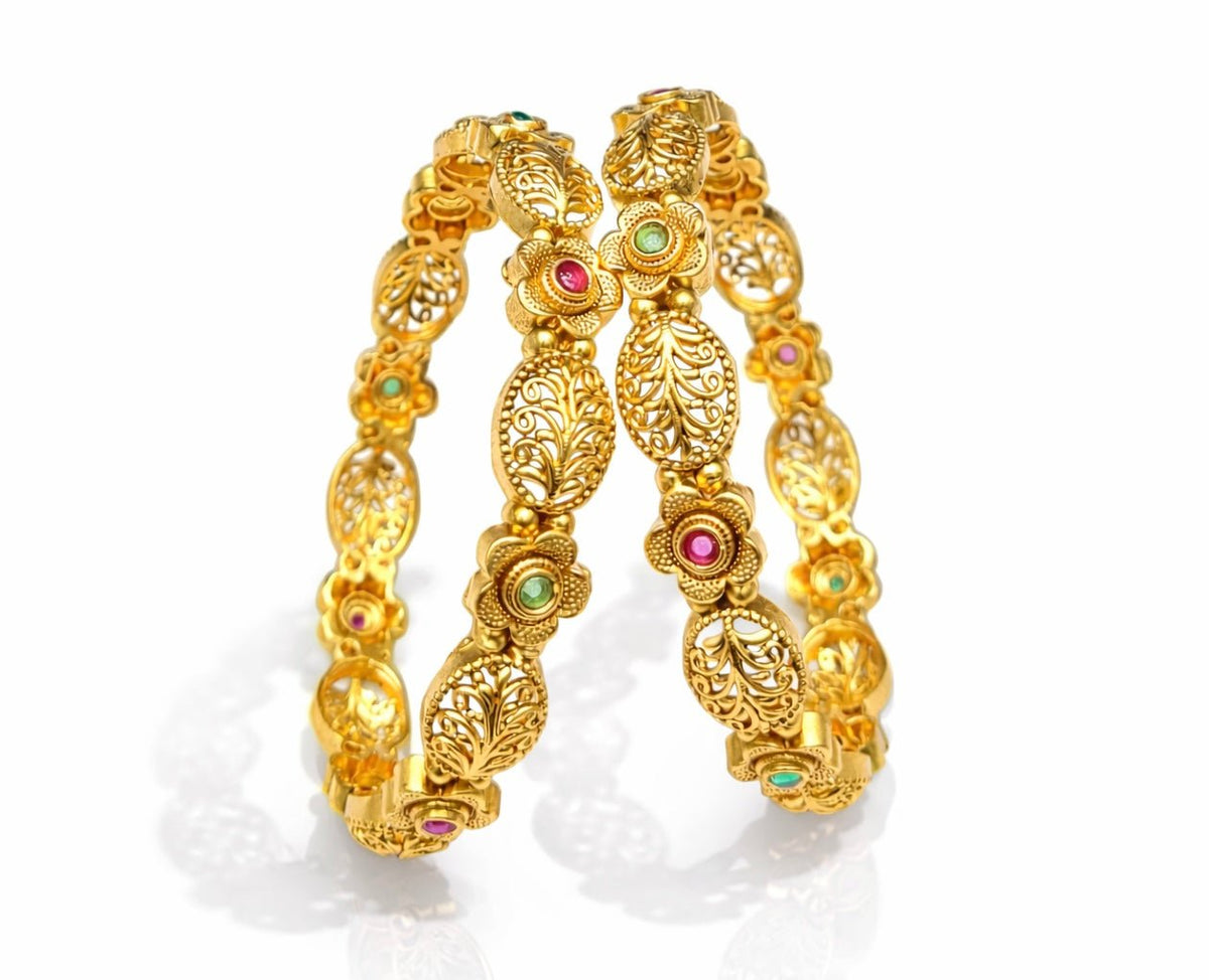 Matte Bangles 05601 - KRISHNA'S SWETA JEWELLERY