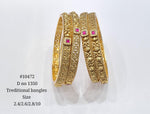 Matte Bangles 4pc 10472 - KRISHNA'S SWETA JEWELLERY