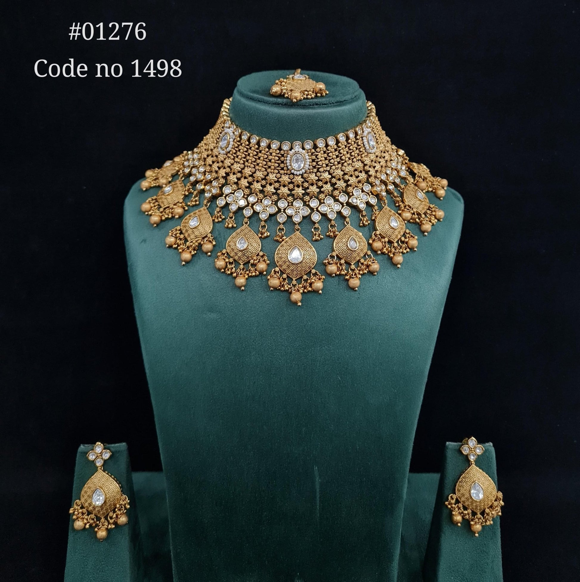 Matte Bride Set 01276 - KRISHNA'S SWETA JEWELLERY