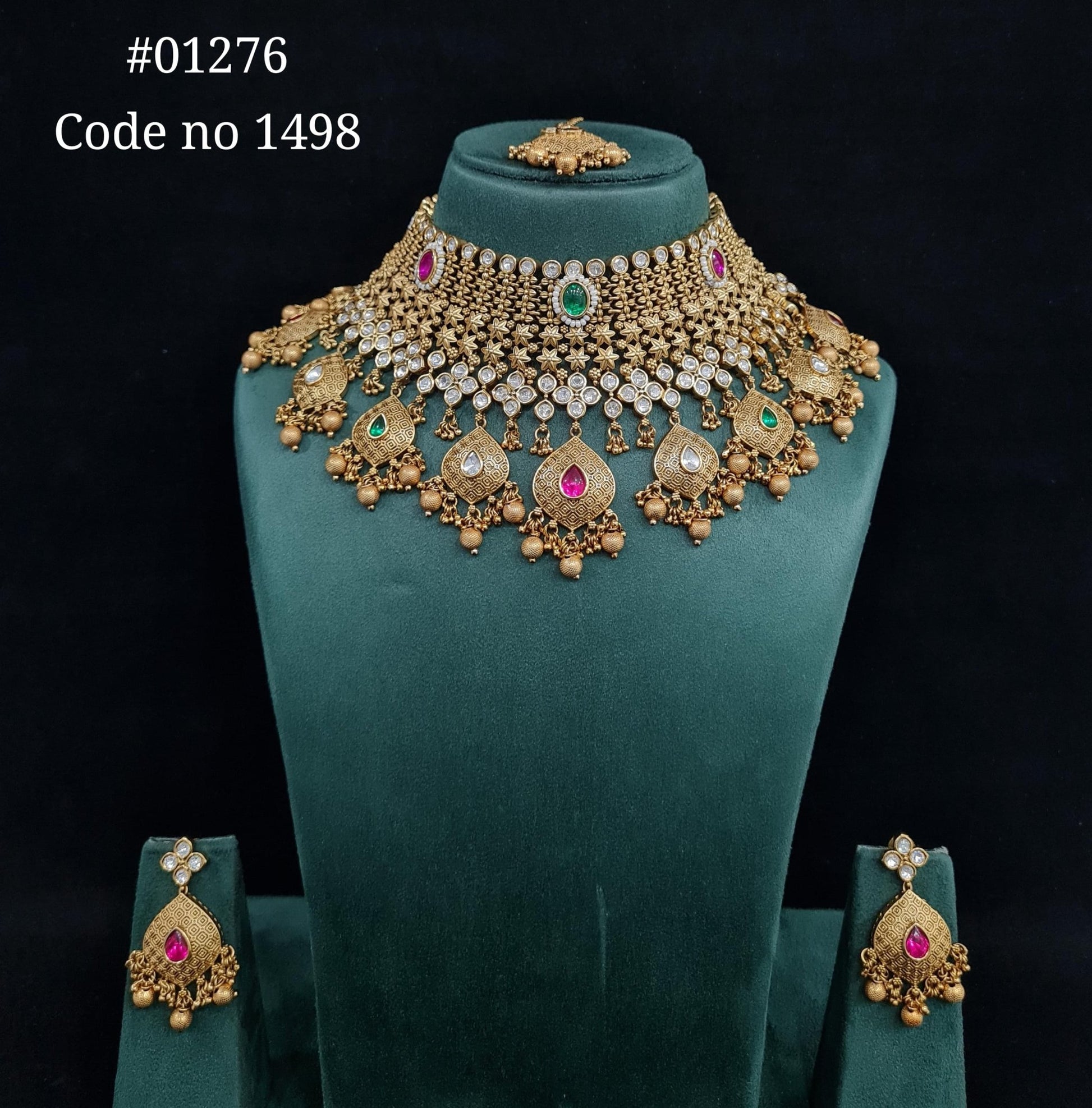Matte Bride Set 01276 - KRISHNA'S SWETA JEWELLERY