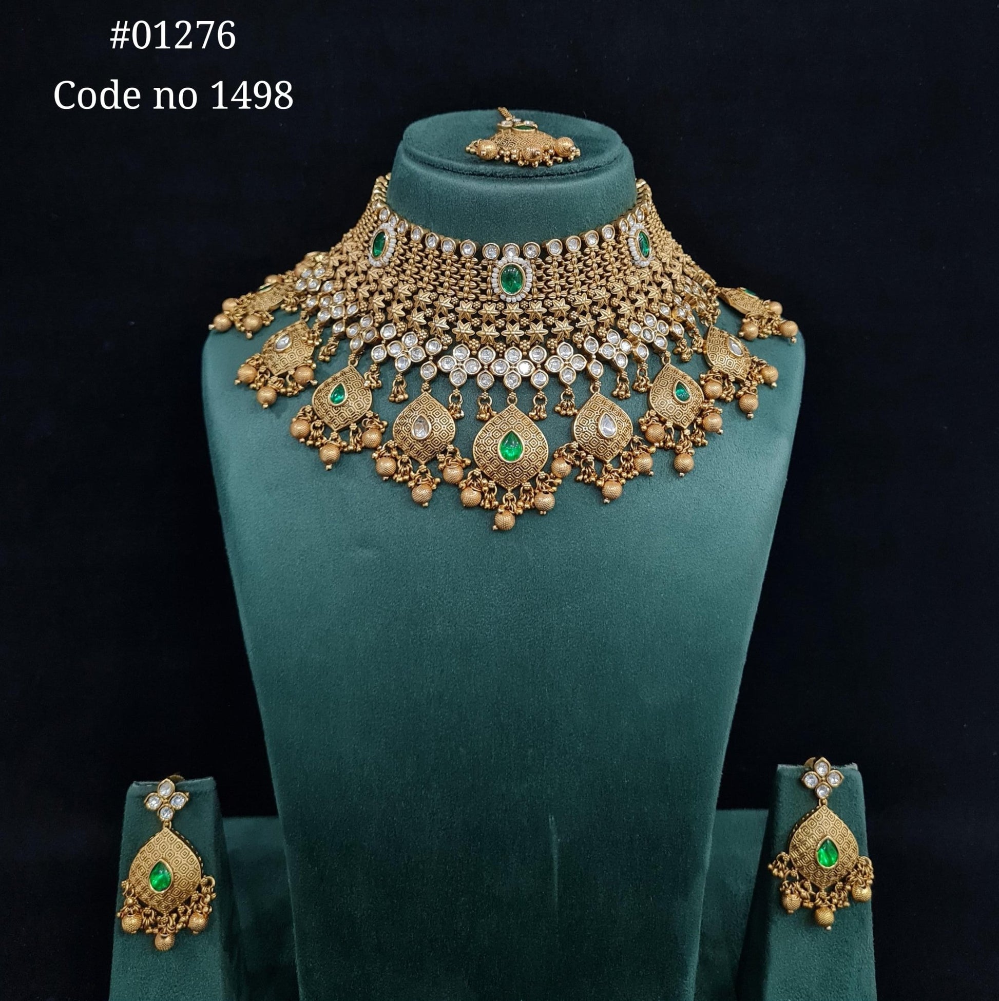 Matte Bride Set 01276 - KRISHNA'S SWETA JEWELLERY